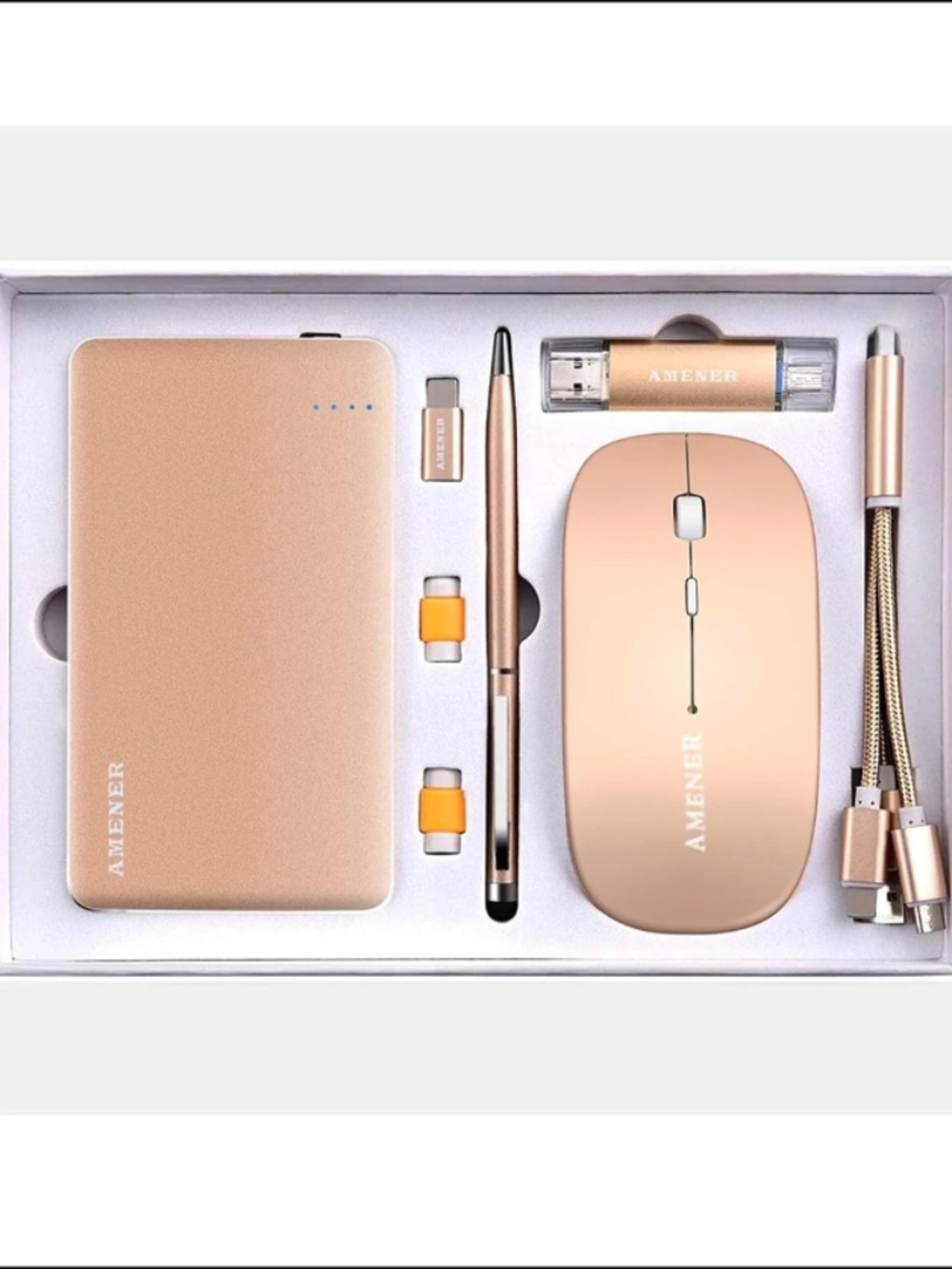 AMENER Luxury Business Gift Set - Rose Gold